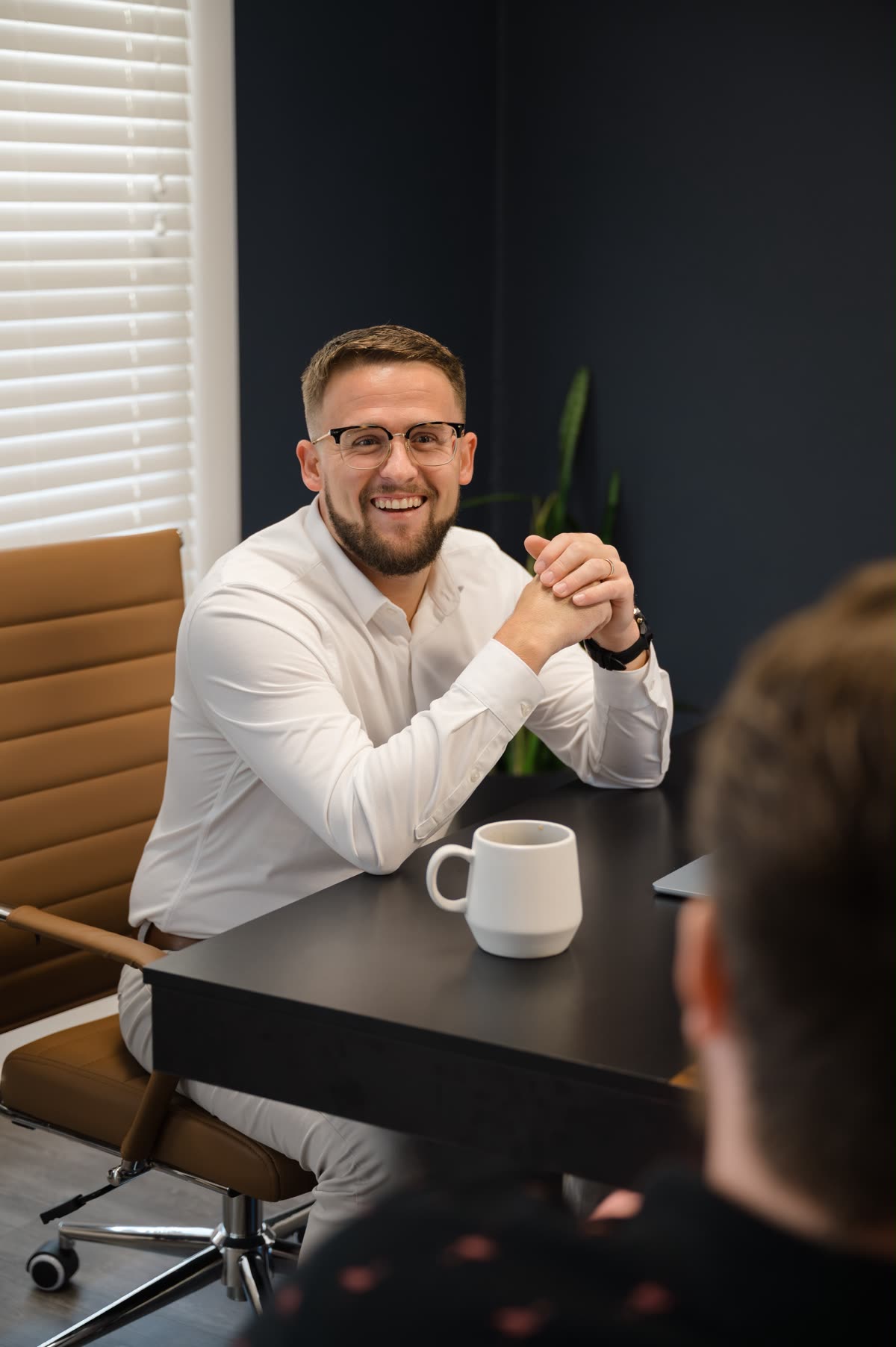 Mitch Gibson meeting with an agency team